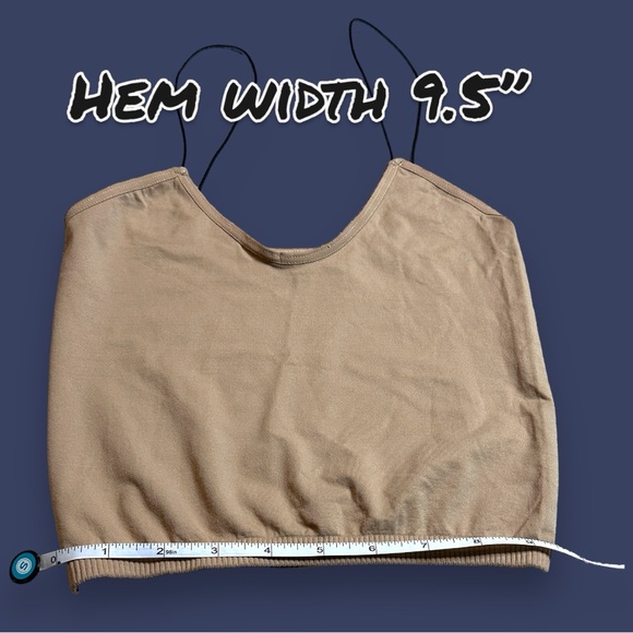 NWOT Free People Intimately Skinny Strap Seamless Brami in Natural. Size XS/S - Picture 7 of 8